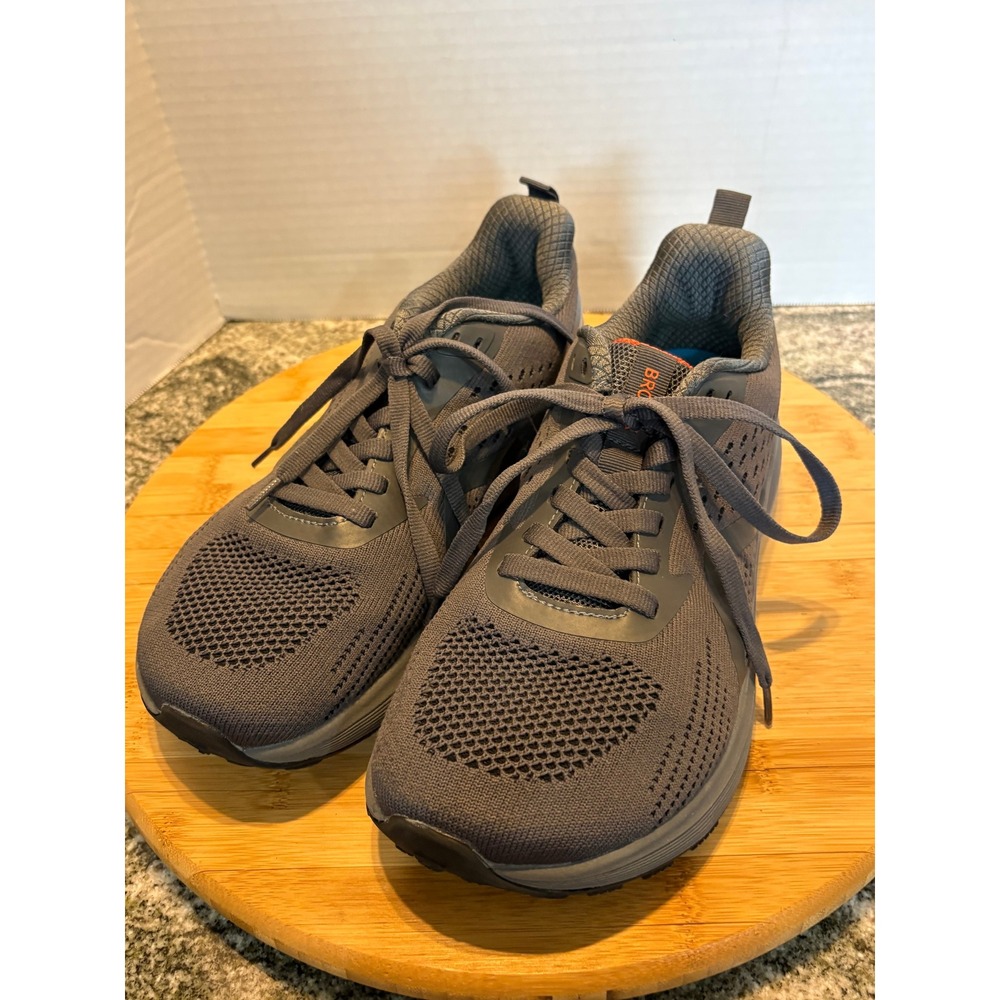 Bronax Mens Road Running Shoes‎ Grey Orange Mesh Athletic Sneakers Size EU 42
